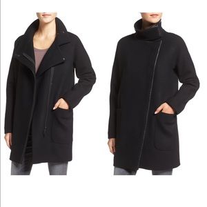 Madewell Black City Grid Coat